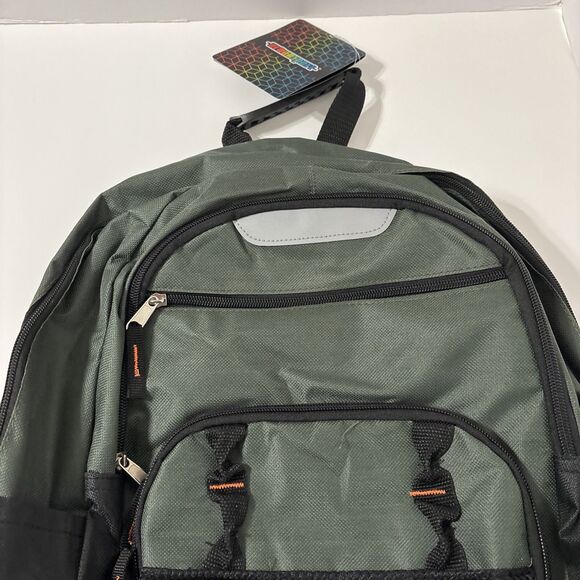 Urban sport Backpack 13W X  18D X 7D.  6 Compartments Green /black. NWTs - Picture 4 of 14